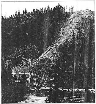 VIEW OF PENSTOCK LINES, LOOKING SOUTH.