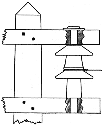 METHOD OF APPLYING HIGH-TENSION STRAIN INSULATOR.