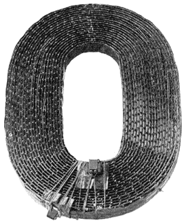 FIG. 2.  DISC FORM OF CHOKE COIL FOR ALTERNATING CURRENTS.