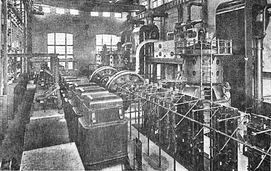 FIG. 1. — VIEW OF INTERIOR OF WESTVILLE POWER STATION.