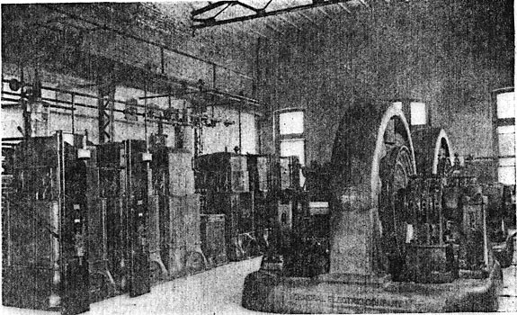 FIG. 9. - VIEW OF INTERIOR OF SUB-STATION AT ATLANTIC CITY.