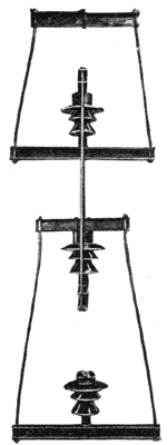 FIG. 1.  FRAME-TYPE INSULATOR FOR EXTREMELY HIGH VOLTAGES.