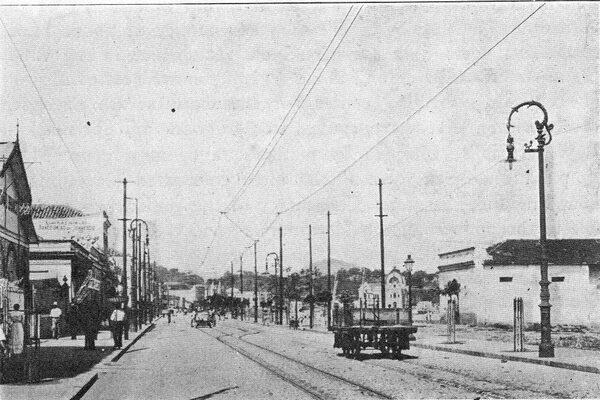 FIG. 10 -- ORNATE ARC LAMP POSTS IN NICTHEROY.