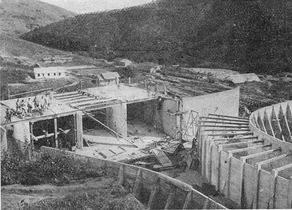 FIG. 3 -- CANAL LEADING TO PENSTOCKS AND SPILLWAY.