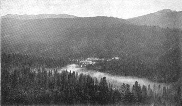 Fig . 2 Crane Valley Reservoir and Mountains Forming the Watershed of the North and South Fork in the Upper Distance.