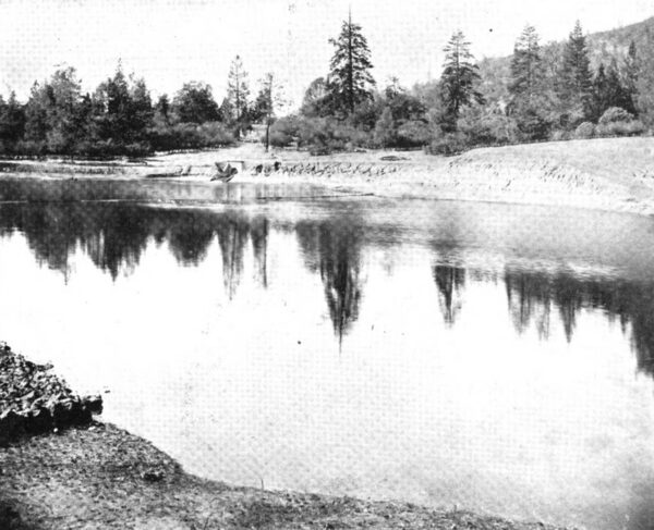 Fig. 7 Regulating Forebay Reservoir for No. 3 Power House.