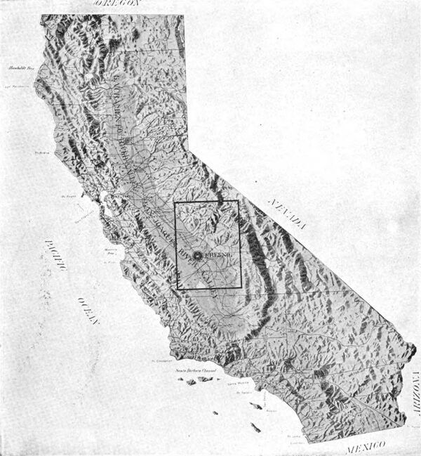 1. Relief Map of the State of California