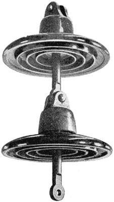 FIG. 1.  HIGH-TENSION INSULATOR.