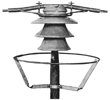 Fig. 2 - Protected Insulator on Top Wire.