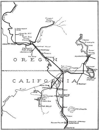 Transmission Lines of California Oregon Power Co.