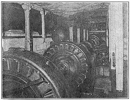 Fig. 33 - Equipment in Cavity Power House No. 1 at Snoqualmie Falls.