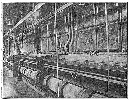 Fig. 37 - Boiler Room in Post Street Station, Seattle.