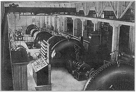 Fig. 4 - Interior of Generating Station at Cedar Falls.
