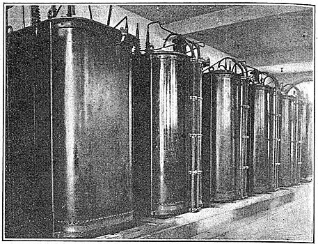 Fig. 7 - Transformers, Substation in Seattle, Municipal System.