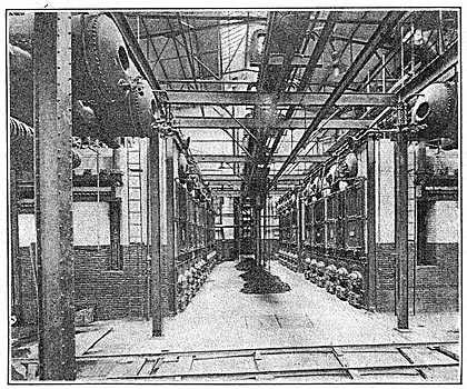 Fig. 5 - Boiler Room, Steam-Turbine Station in Spokane.