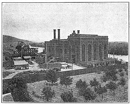 Fig. 6 - Steam-Turbine Station, Washington Water Power Company, on Spokane River.