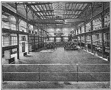 Fig. 7 - Interior of Main Substation at Post Street, Spokane.