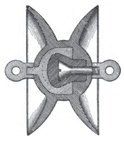 Fig. 1.--Section of Disk - Strain Insulator with Plain Disks.