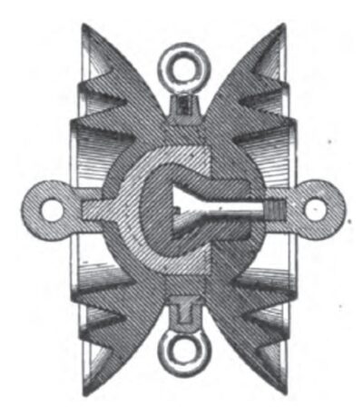 Fig. 2.--Section of Strain Insulator with Collars on Disks.