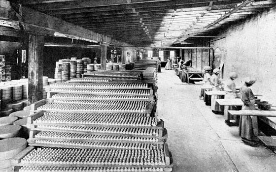 View in Dipping Room of The Findlay Electric Porcelain Company