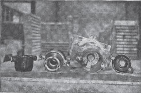 FIG. 6  DRY PRESS DIE AND FIRED INSULATORS