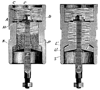 FIGS. 1, 2 AND 3. - HEWETT'S IMPROVED POROUS OIL INSULATORS.