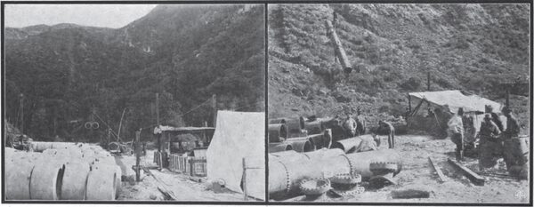 THE PIPE YARD AT MILL CREEK PLANT NO. 3