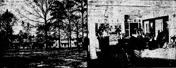 (left) WINTER HOME IN GEORGIA OF J. H. WADE, OF CLEVELAND, OHIO./(right) INTERIOR OF J. H. WADE