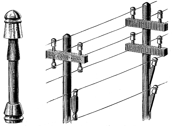 FIGS. 1 AND 2. - BROWN DUPLEX PIN AND INSULATOR.