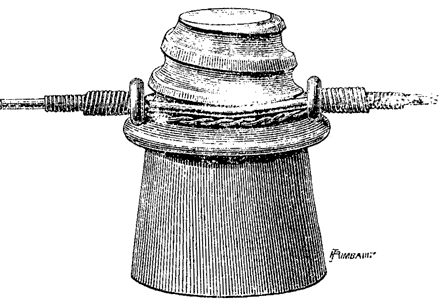 FIG. 2./THE LEWIS PATENT SELF-BINDING, HIGH-RESISTANCE INSULATORS