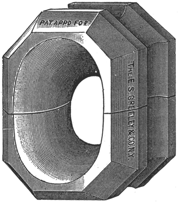 FULL SIZE CUT OF THE "VICTOR SPLIT INSULATOR."