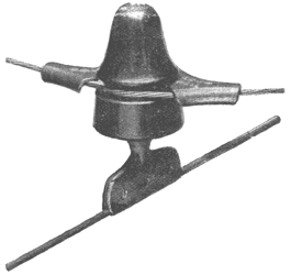 FIG. 1. NEW TROLLEY WIRE INSULATOR.