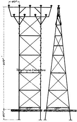 FIG. 31. - 60-FT. TRANSMISSION-LINE TOWER.