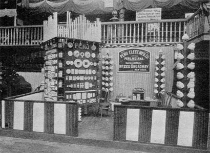 EXHIBITS OF THE PERU ELECTRIC MANUFACTURING COMPANY, AND THE GARVIN MACHINE COMPANY, AT THE ELECTRICAL SHOW, NEW YORK.