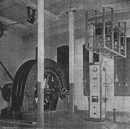 FIG. 3.  GENERATOR AND SWITCHBOARD.