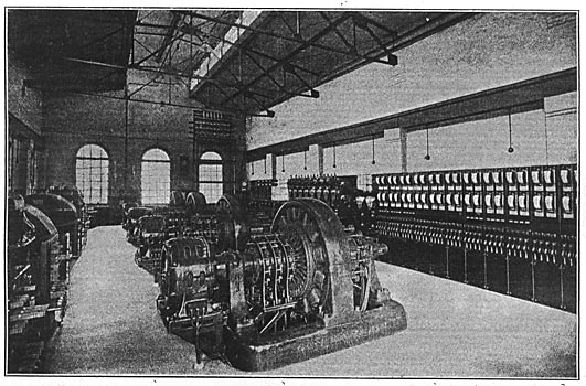 FIG. 16.  GENERAL VIEW OF THE INTERIOR OF WATERBURY SUB-STATION NO. 2