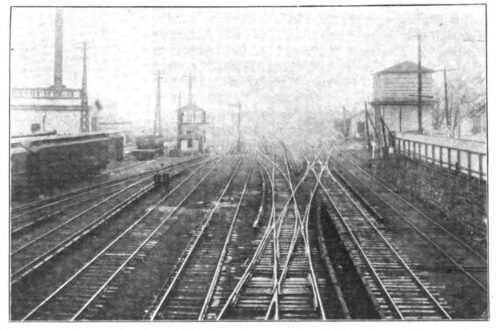 Fig. 9. View on Main Line and Sidings Equipped with Third Rail.