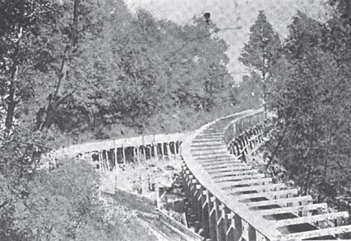 A FLUME ON THE AMADORE CANAL.