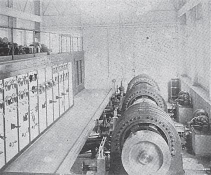 THE INTERIOR OF THE POWER STATION.