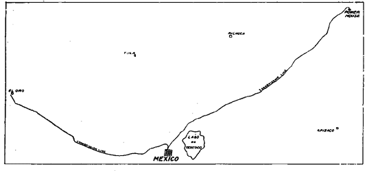 FIG. 6.-ROUTE OF TRANSMISSION LINE.