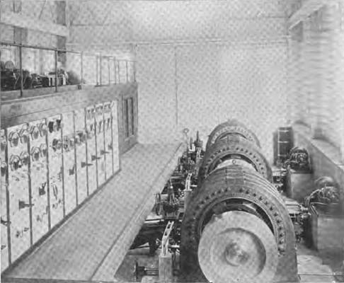 INTERIOR OF BLUE LAKES ELECTRIC PLANT.