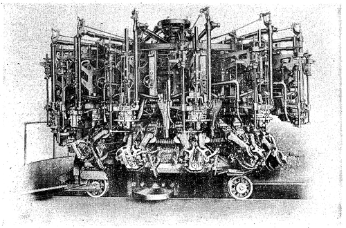 Fig. 2. � Owens bottle machine, a fully automatic machine successfully operated in 1905.