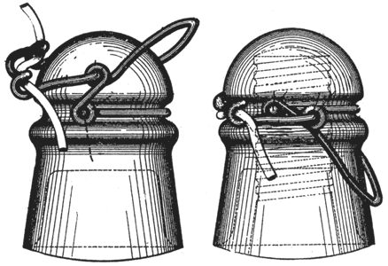 DEVICE FOR FASTENING WIRES TO INSULATORS.