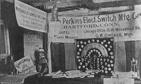 Perkins Electric Switch Manufacturing company. Jewell Belting company. Cook Boiler (the J. C. McNeil company)./CONVENTION EXHIBITS.