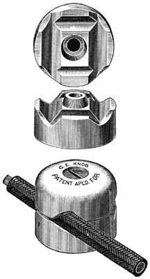 FIG. 2.  PORCELAIN WIRING KNOB.