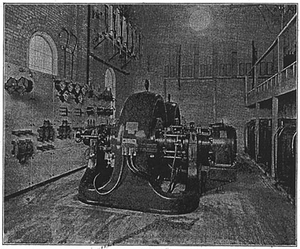 FIG. 8. GRAND RAPIDS, HOLLAND AND LAKE <span style='background-color: #FFFF99'>MICHIGAN</span> RAPID RAILWAY. — INTERIOR OF ZEELAND SUB-STATION.