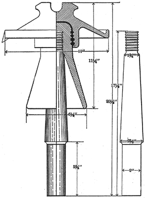 FIG. 8. HIGH-TENSION LINES.  PIN ON 50,000-VOLT LINE.