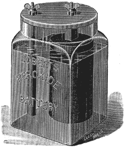 FIG. 1.  THE ROBERTS PEROXIDE BATTERY.