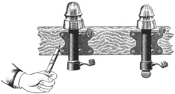FIG. 2.  WAGNER TRANSFORMERS AND FUSE BRACKETS.
